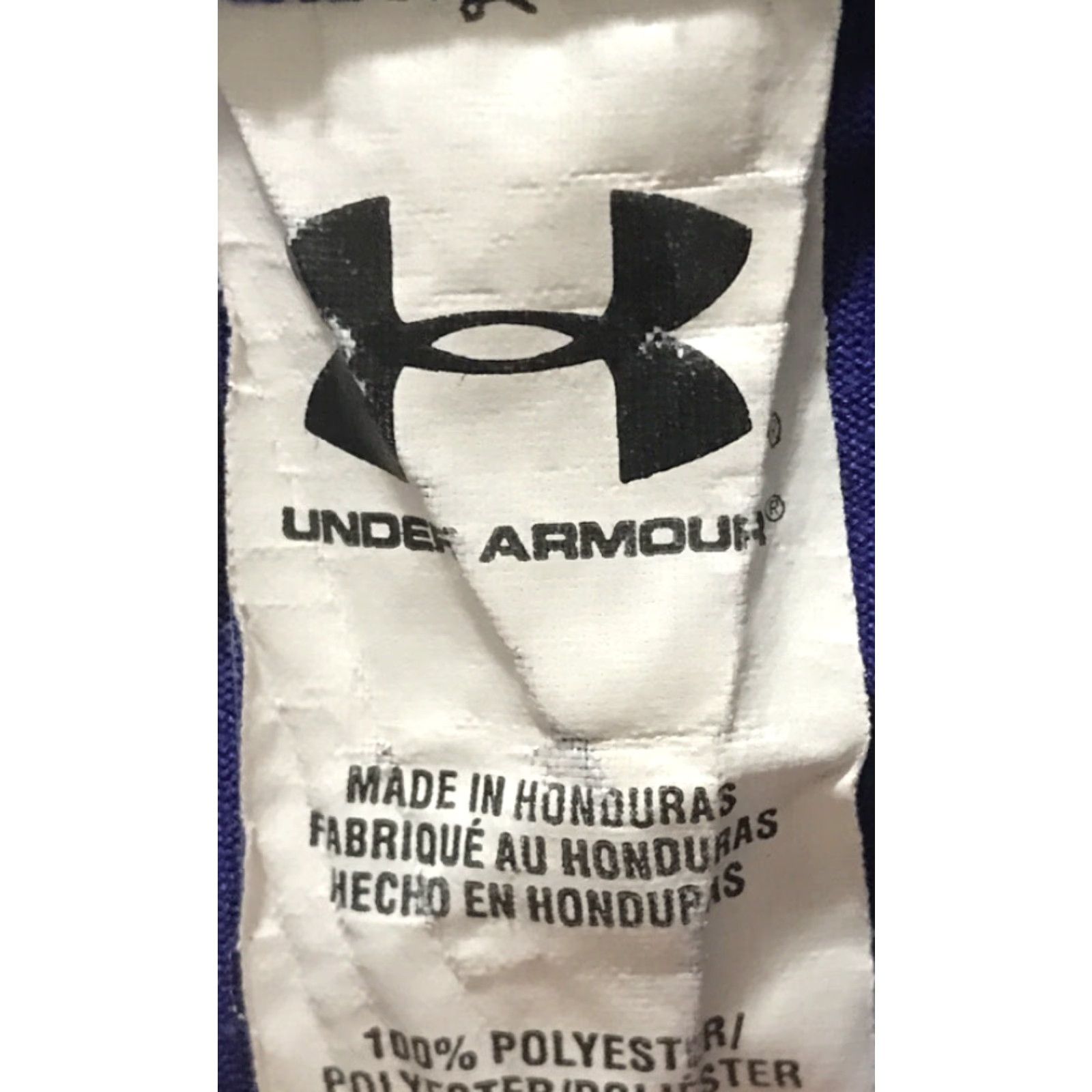 Under Armour Under Armour Shirt Women Purple V-Neck Semi-fitted Short Sleeve Size Small B755 Size S / US 4 / IT 40 - 4 Thumbnail