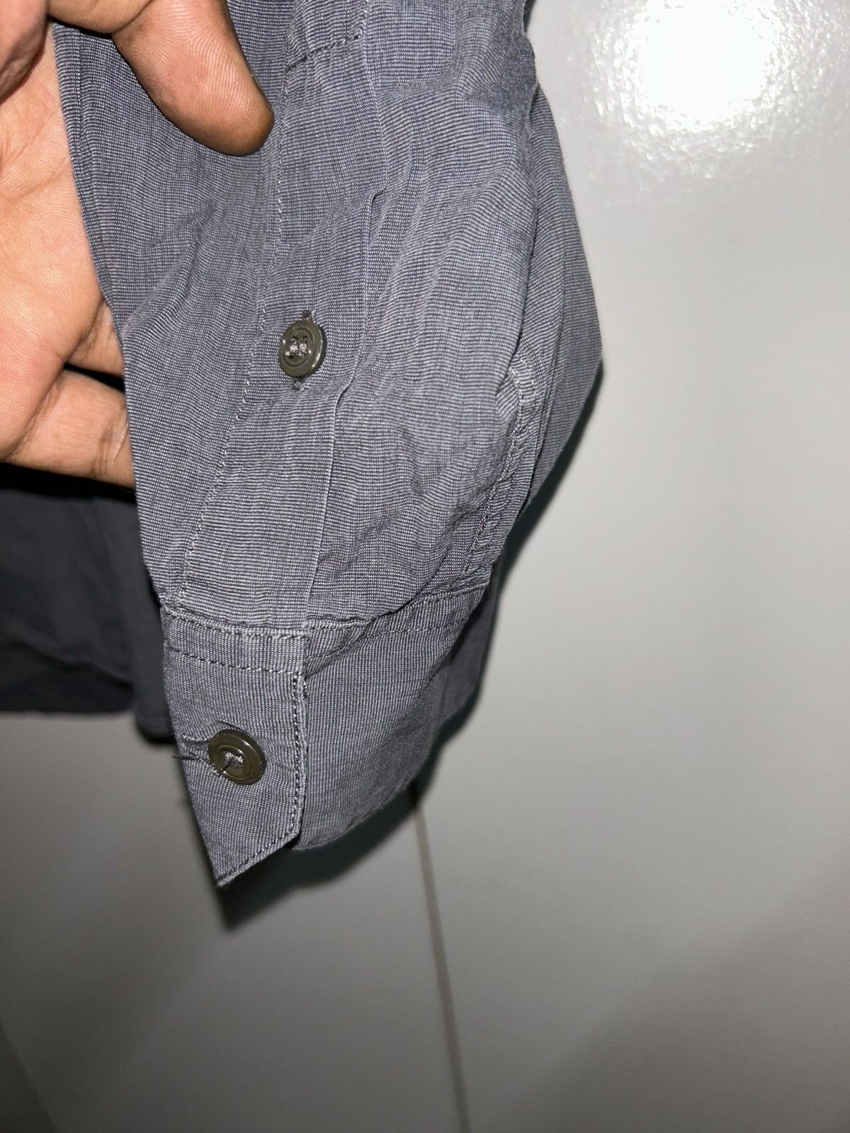 A.P.C. Rue De Fleurus Paris Double Collar Button Up Longsleeve Size US S / EU 44-46 / 1 - 11 Thumbnail