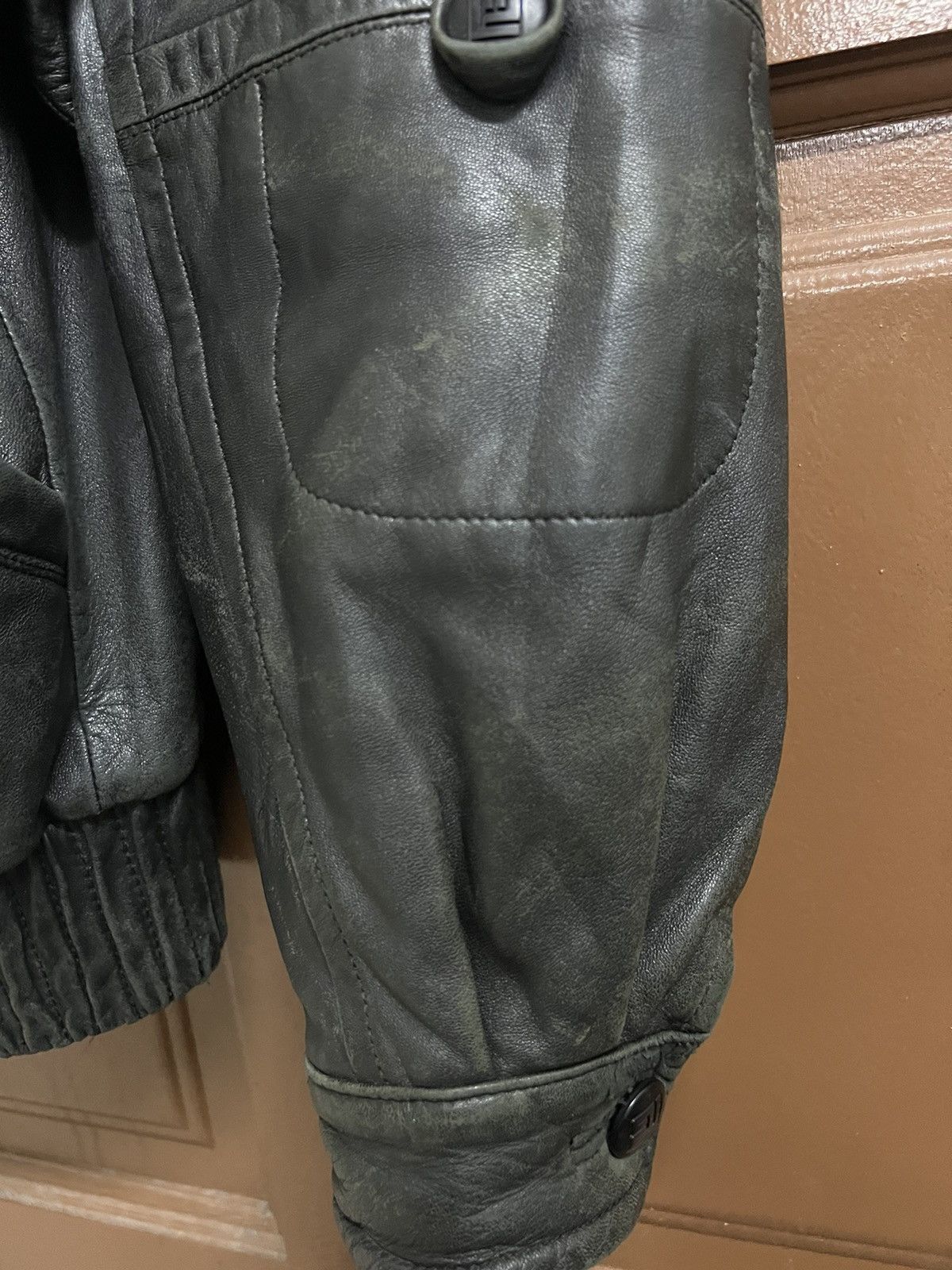 Designer PIERRE BALMAIN LEATHER JACKET Size US XL / EU 56 / 4 - 14 Thumbnail