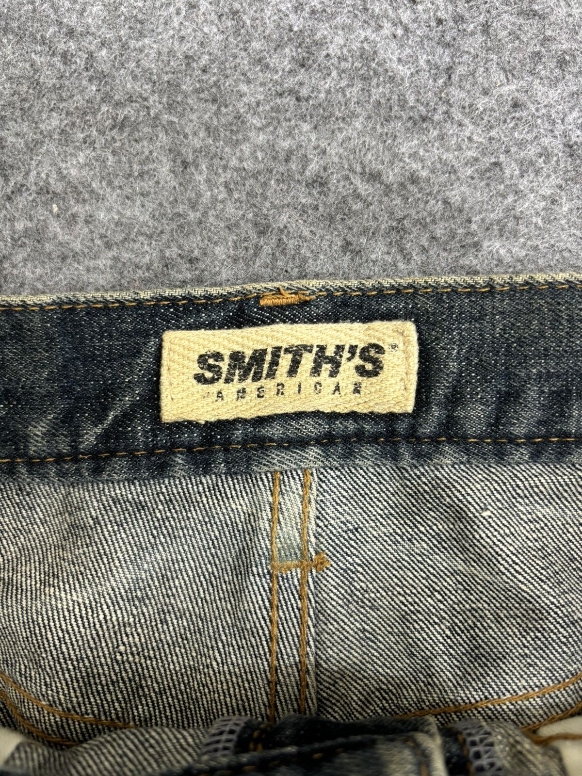 Designer SMITH's Distressed Rip&Repair Rare Sick Dope Denim F552 Size US 30 / EU 46 - 13 Thumbnail