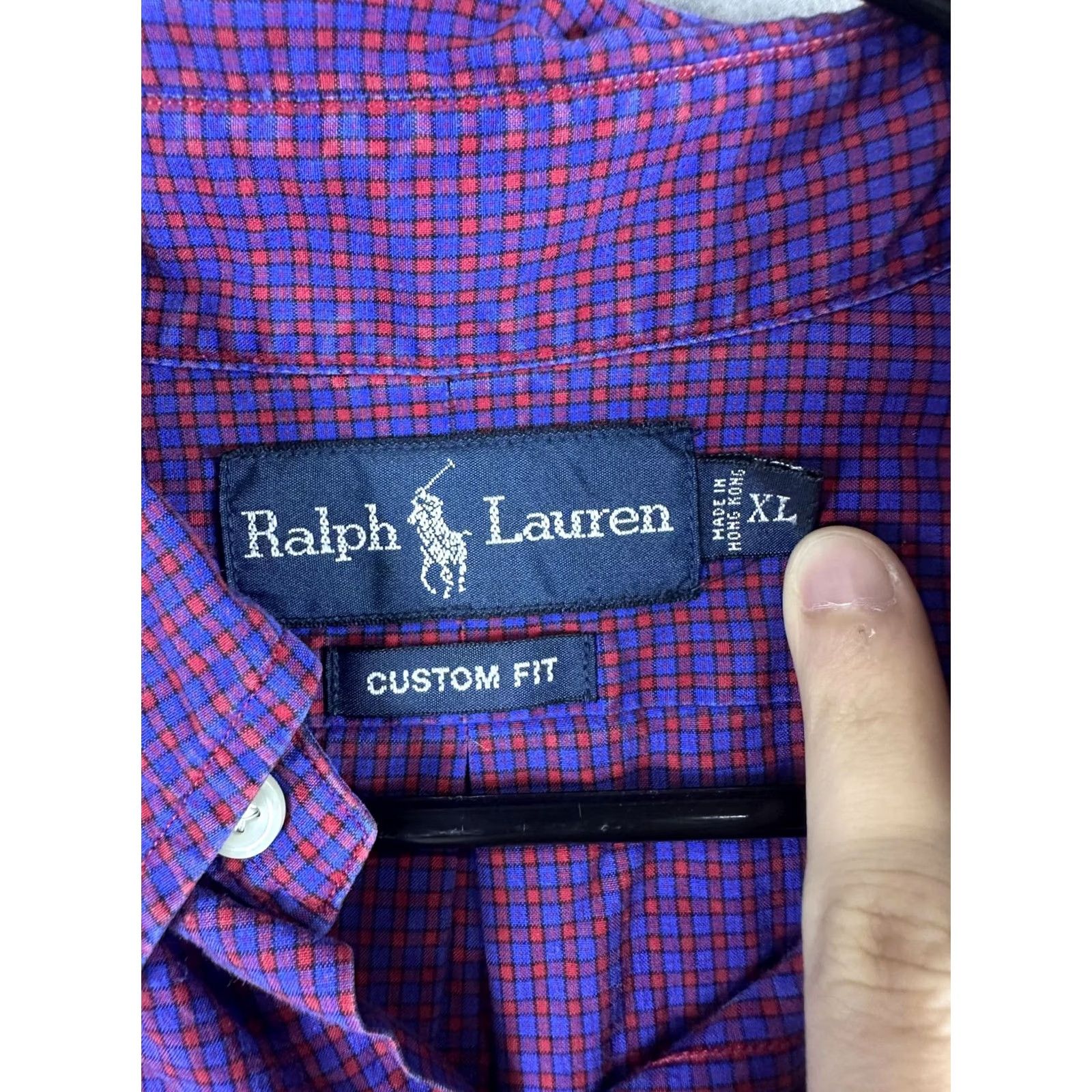 Ralph Lauren Ralph Lauren Shirt Mens XL Purple Check Custom Fit Button Down Long Sleeve Pony Size US XL / EU 56 / 4 - 3 Thumbnail