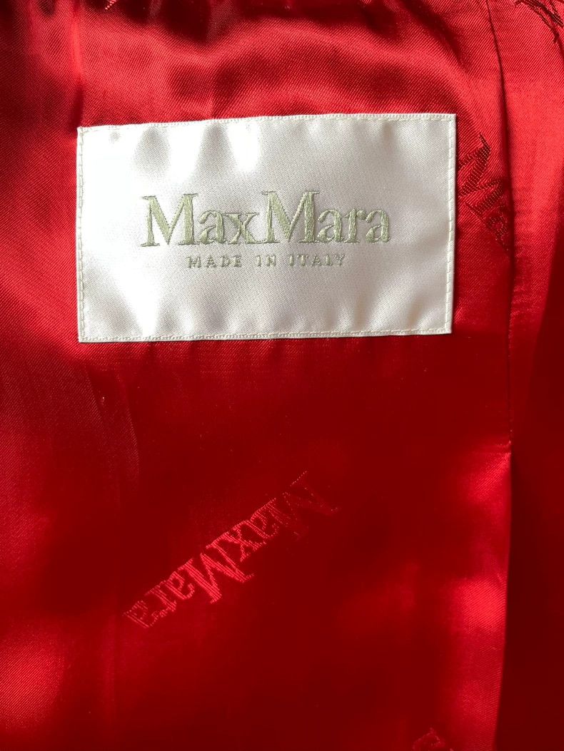 Max Mara Max Mara Pure wool Burgundy classic Rialto coat Size S / US 4 / IT 40 - 3 Thumbnail