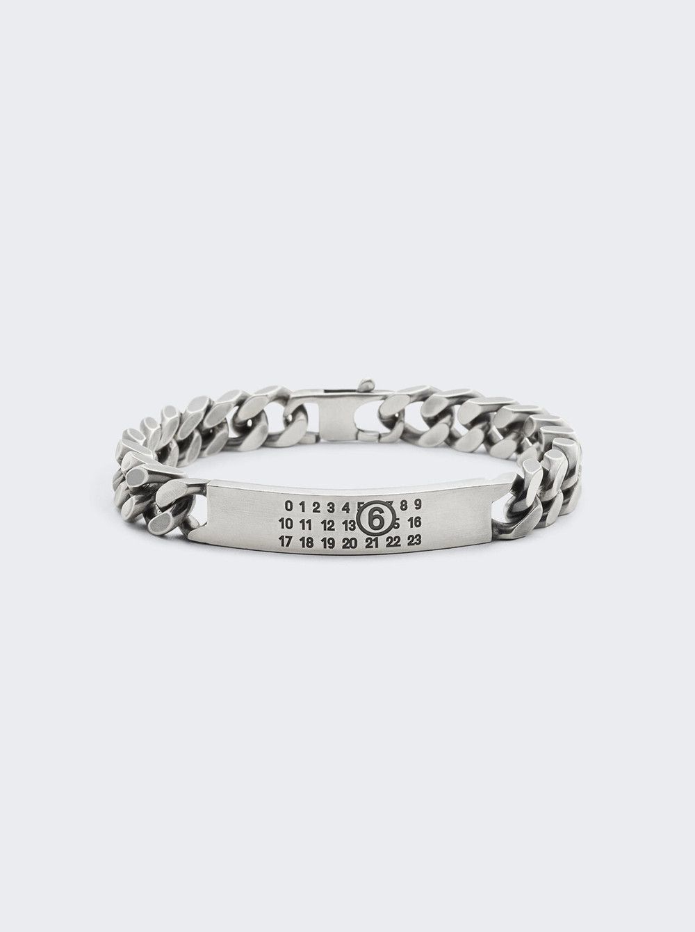 Maison Margiela (size 10) Minimal Logo ID Tag Curb Bracelet brunito Size ONE SIZE - 1 Thumbnail
