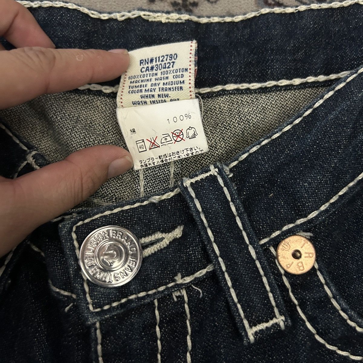 True Religion Y2K True Religion Jeans Billy Super T Vintage Shorts Size 27" / US 4 / IT 40 - 7 Thumbnail