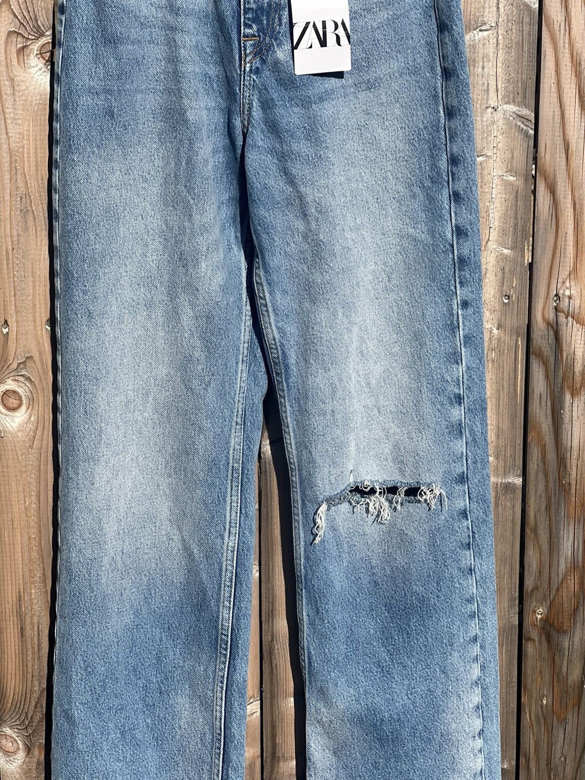 Zara Zara women’s the 90’s full length in DaryL blue jeans NWT Size 26" / US 2 / IT 38 - 5 Thumbnail