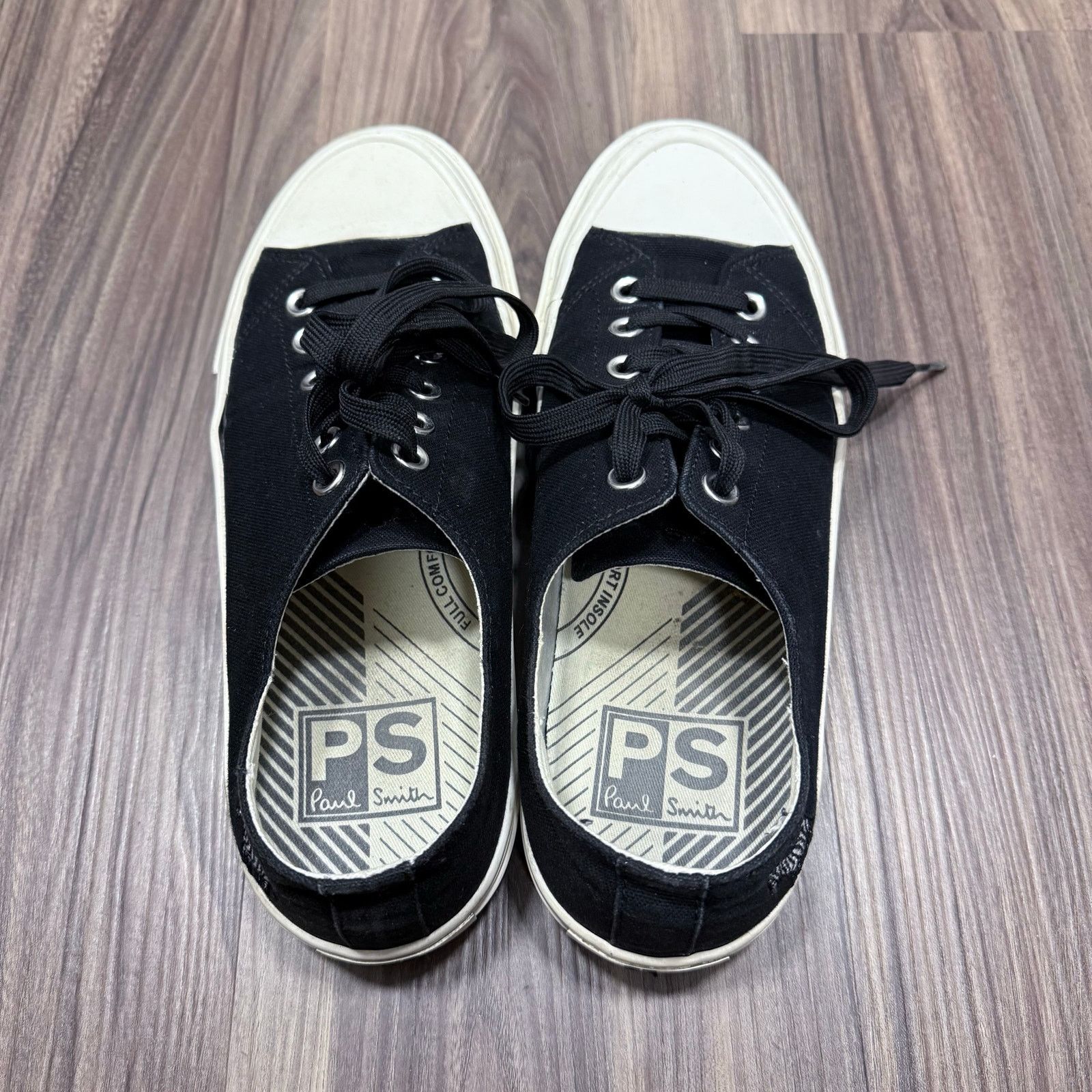 Paul Smith Paul Smith Black Zebra Motif Canvas Sneakers | EU 41 Size US 8 / EU 41 - 4 Thumbnail
