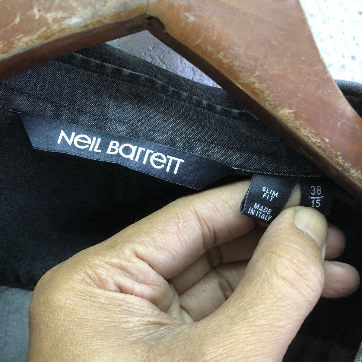 Neil Barrett distressed style NEIL BARRETT button up shirt Size US S / EU 44-46 / 1 - 12 Thumbnail