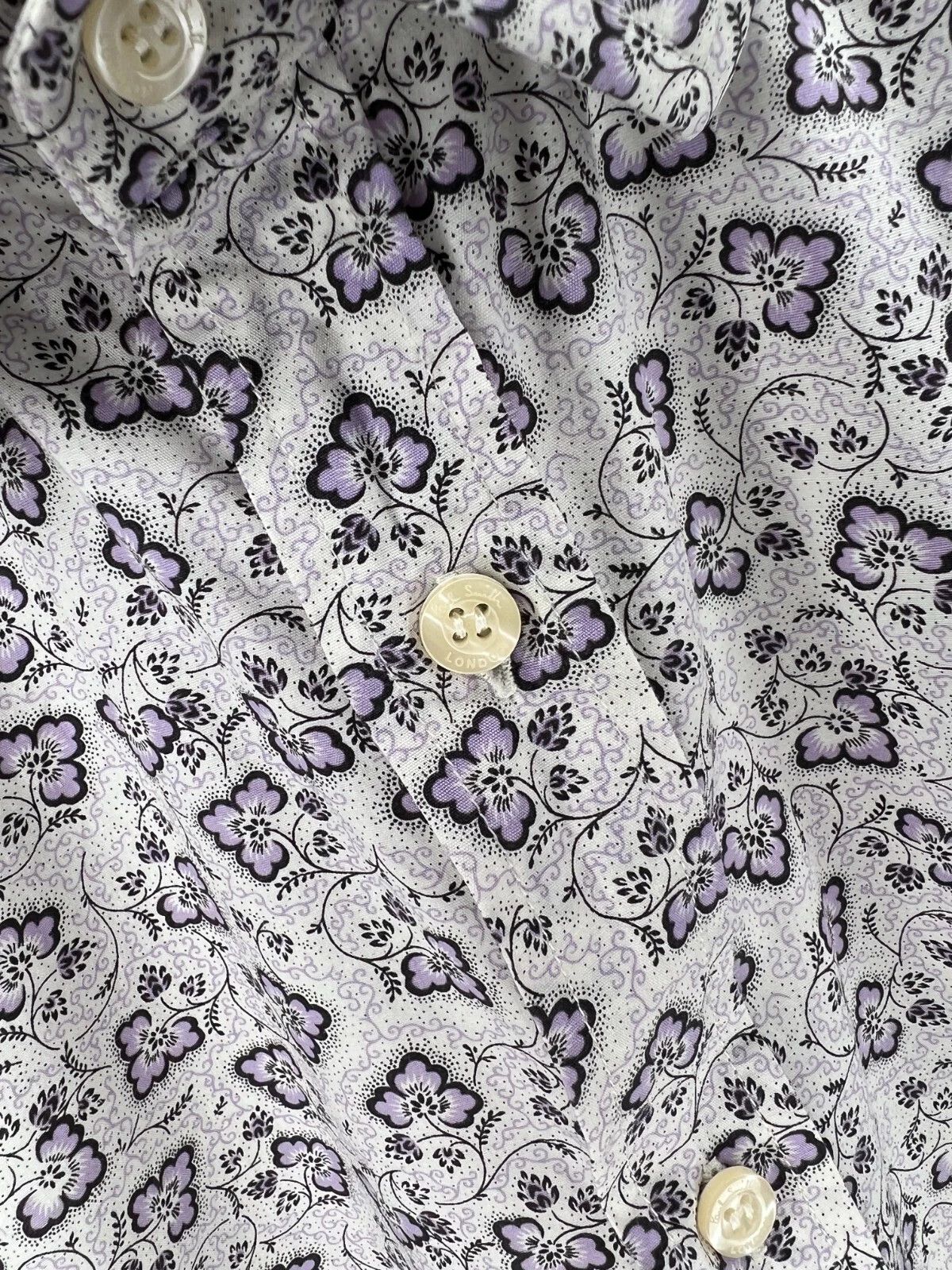 Paul Smith Paul Smith London Men Floral Pattern Long Sleeve Shirt Size US M / EU 48-50 / 2 - 7 Thumbnail