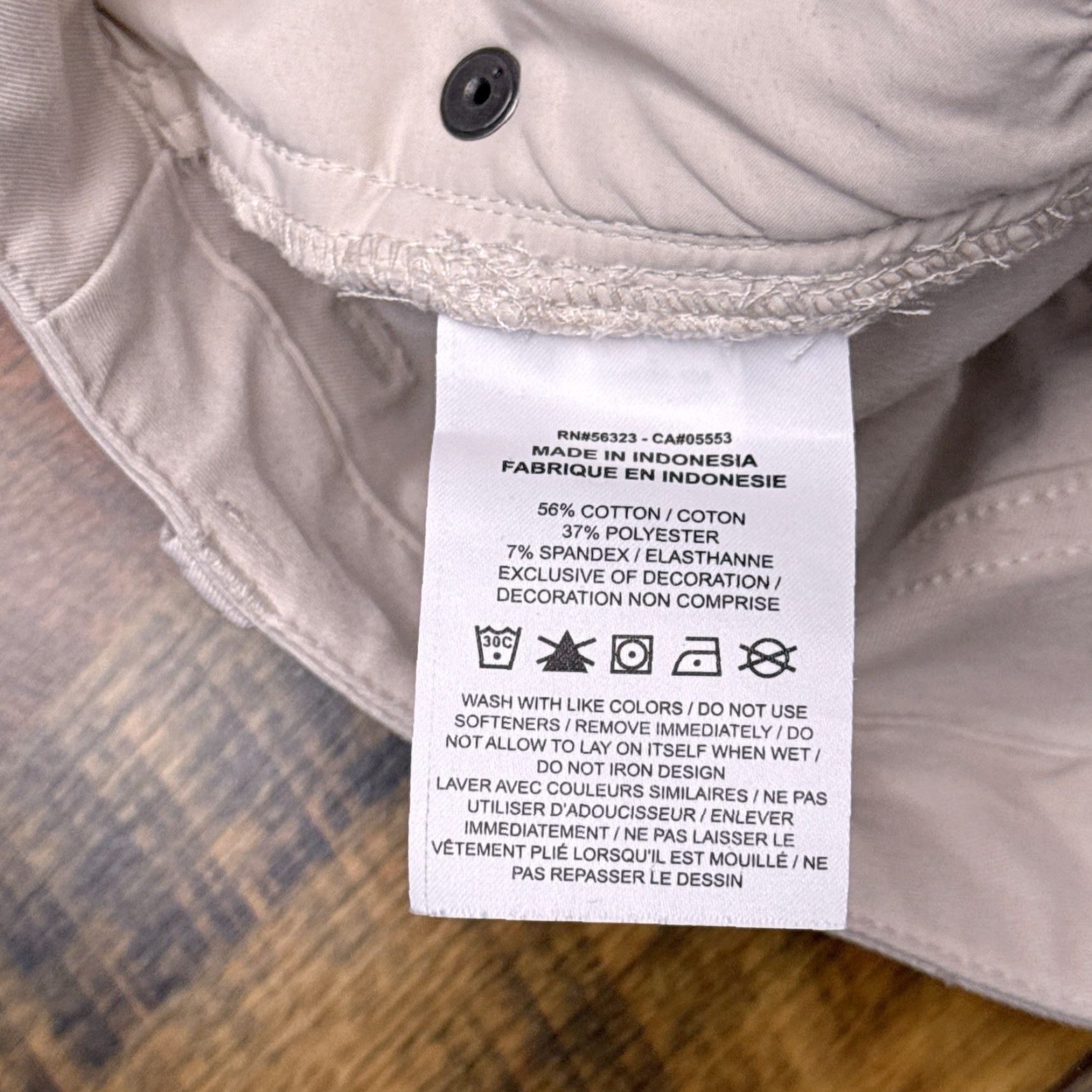 Nike Nike Dri-FIT Slim Fit Pants Womens 2 Beige Tapered Regular 26in Inseam Cotton Blend Stretch Size 26" / US 2 / IT 38 - 5 Thumbnail