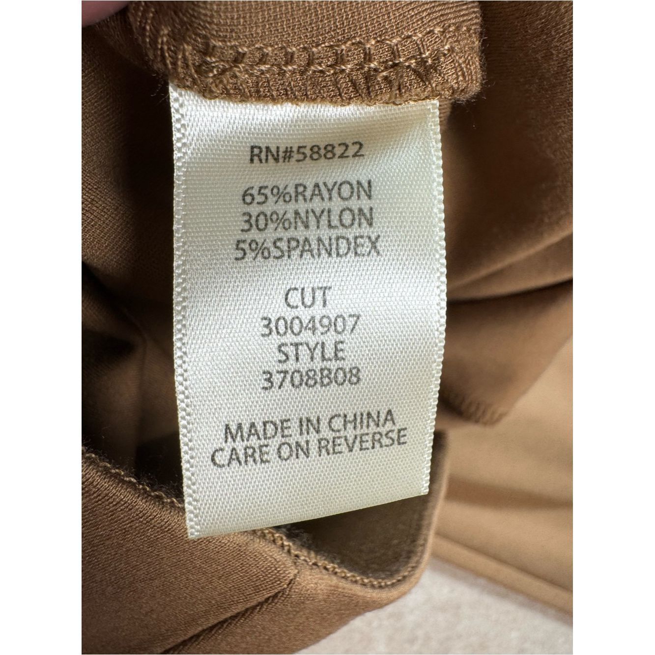 Other New Max Studio Twill Easy Wide Leg Tan Trousers Size XL Size 38" / US 16 / IT 52 - 5 Thumbnail