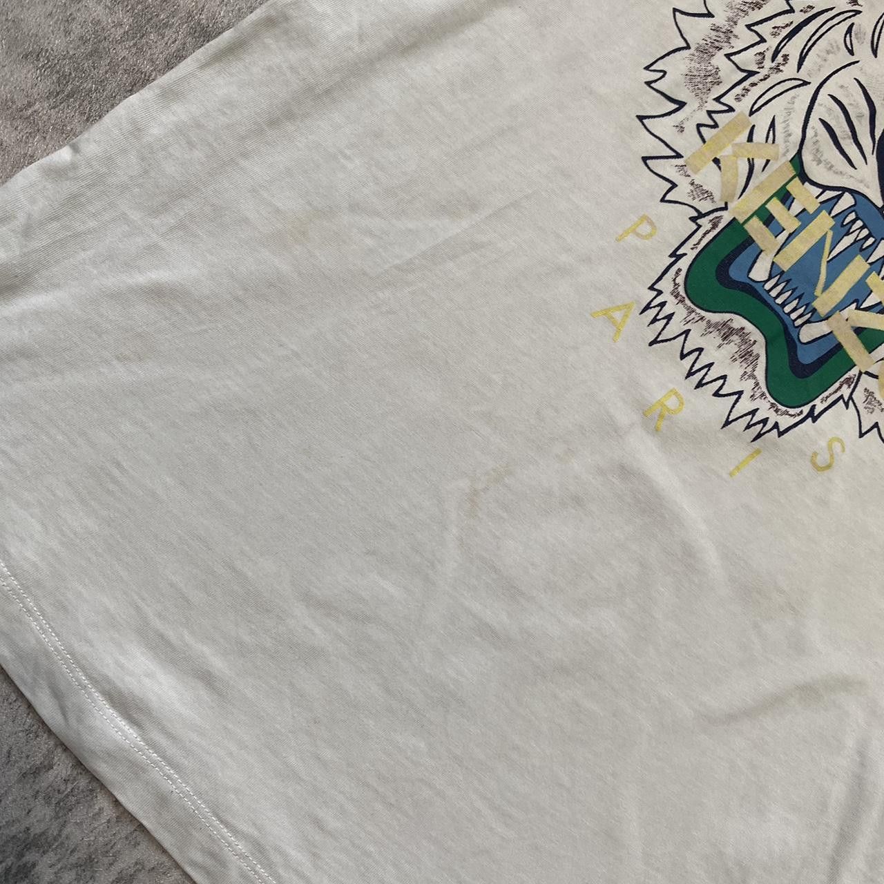 Kenzo Kenzo white and blue cotton t-shirt rap hip hop high Size US S / EU 44-46 / 1 - 6 Thumbnail