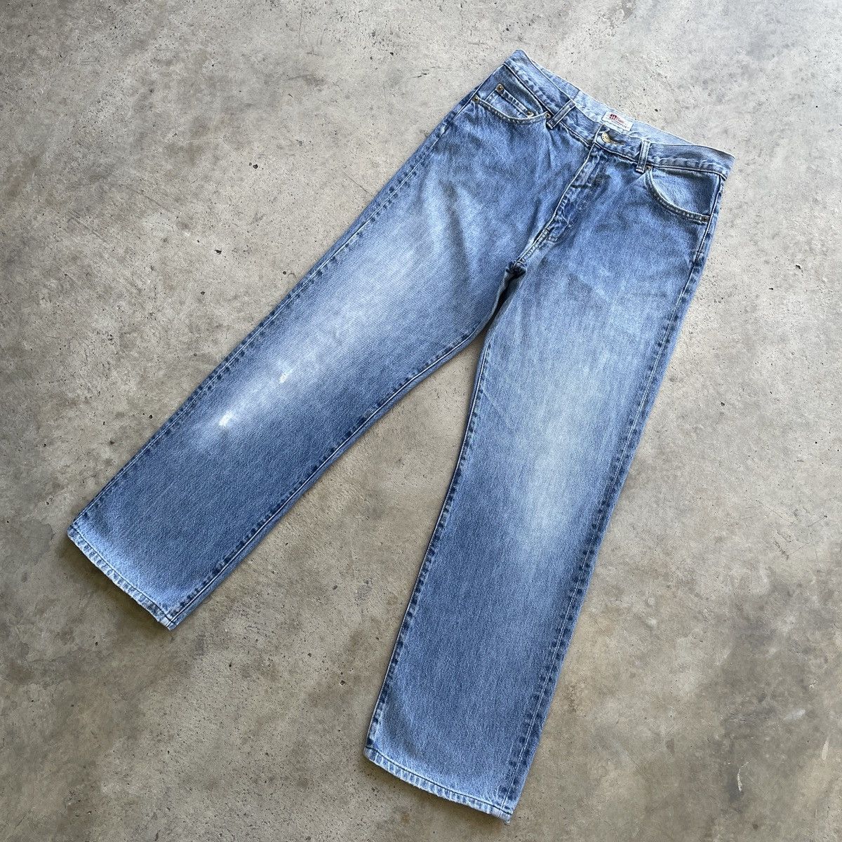 Hanes × Jean × Vintage Vintage Hanes Faded Jeans Denim Pants W32x29.5 Size US 32 / EU 48 - 2 Thumbnail