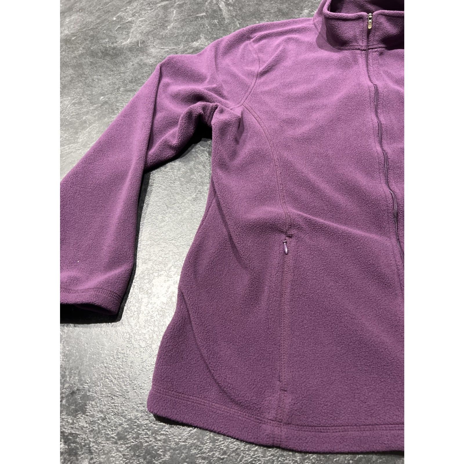 Vintage LL Bean Women Sweater XL Purple Full Zip Fleece Womens Size XL / US 12-14 / IT 48-50 - 2 Thumbnail