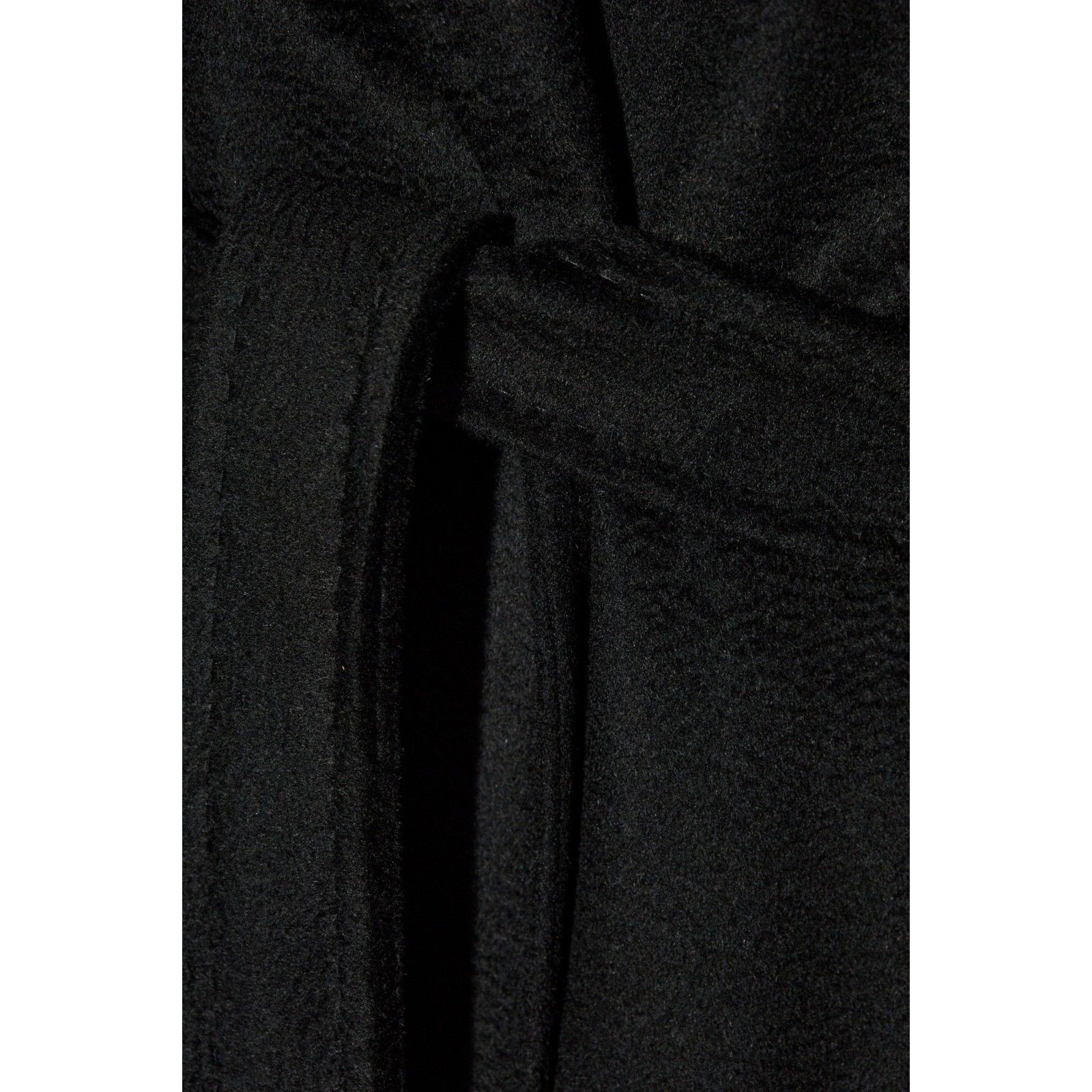 Max Mara MAX MARA Manuela Icon Black Wool Long Coat New & Authentic ( Size L / US 10 / IT 46 - 2 Thumbnail