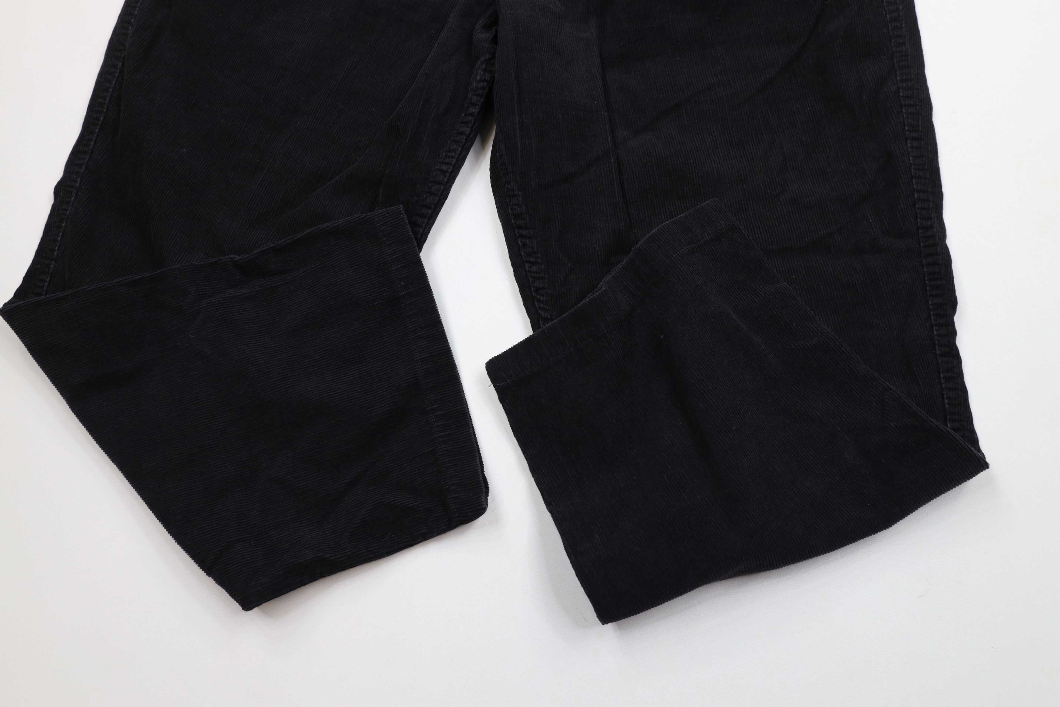 Vintage Vintage 90s Streetwear Wide Leg Corduroy Chino Pants Black Size US 36 / EU 52 - 5 Thumbnail