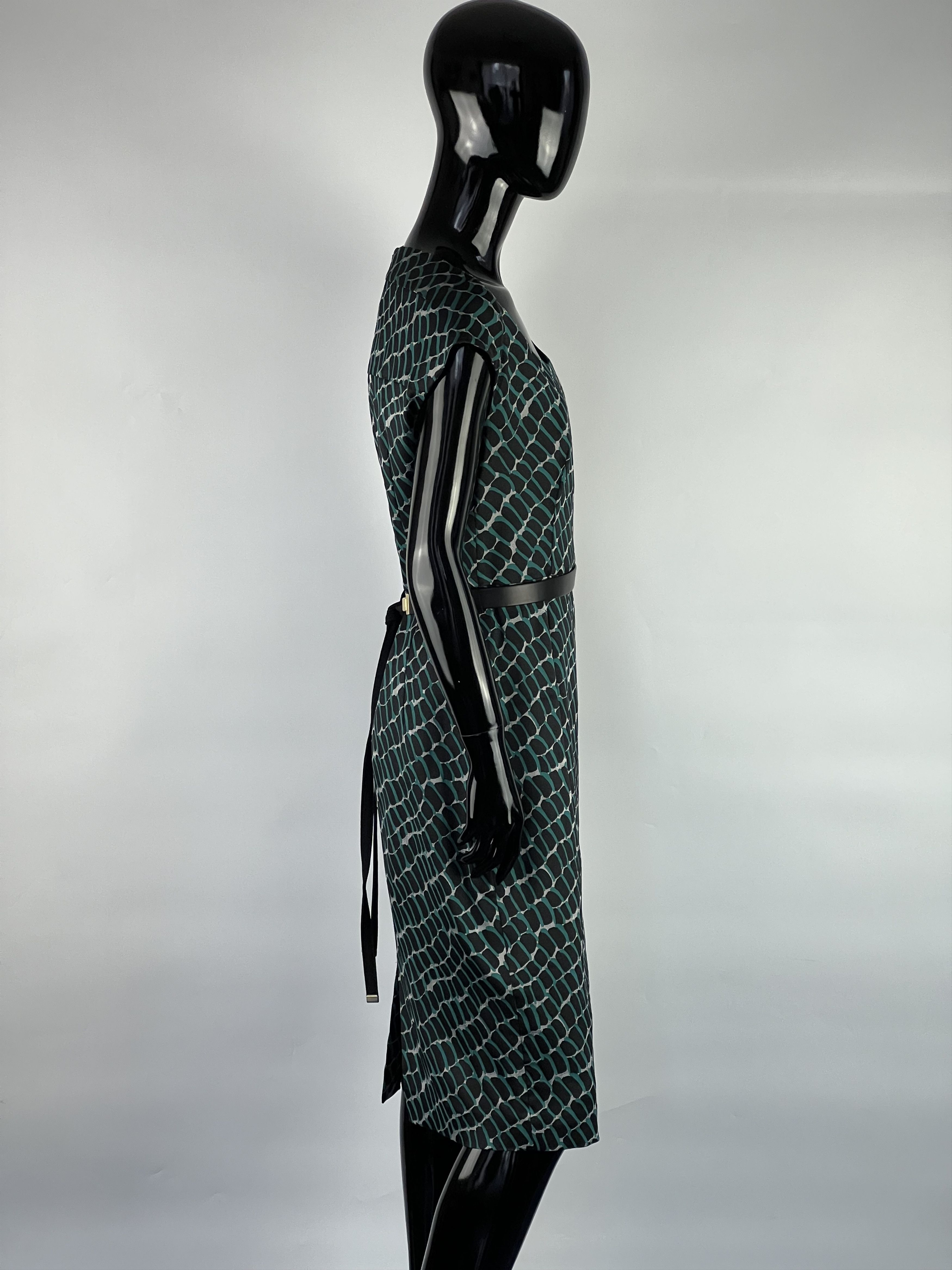 Escada Escada Silk Sleeveless Belt Dress Size 38 Size M / US 6-8 / IT 42-44 - 2 Thumbnail