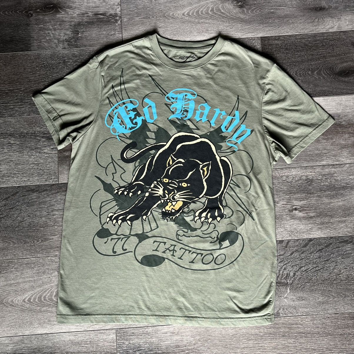 Ed Hardy Vintage Don Ed Hardy Originals Crouching Panther Graphic Tee Size US S / EU 44-46 / 1 - 1 Thumbnail
