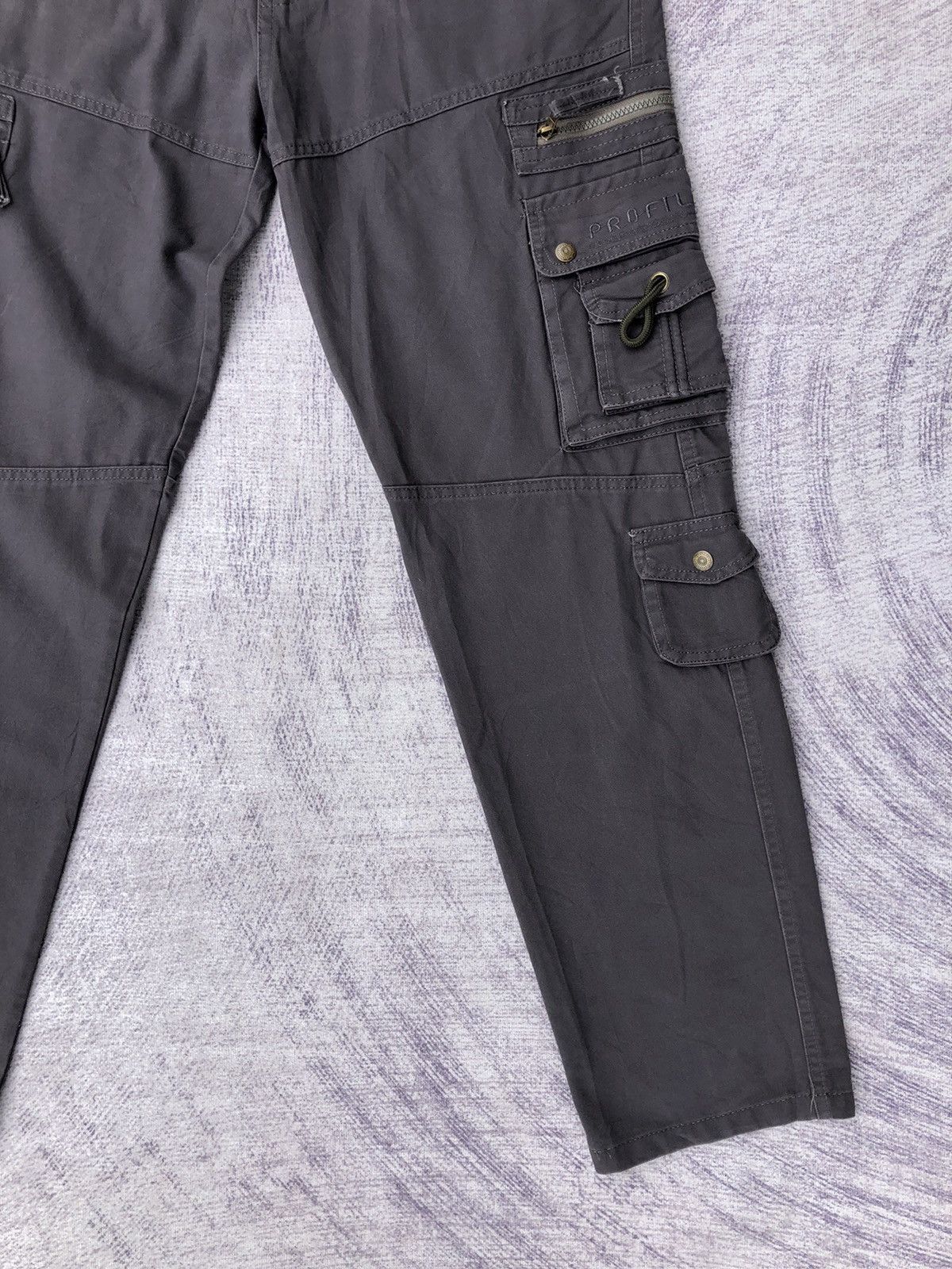 Designer × Vintage Vintage y2k Grey Military Cargo With 11 Pocket & Zip Size US 36 / EU 52 - 4 Thumbnail