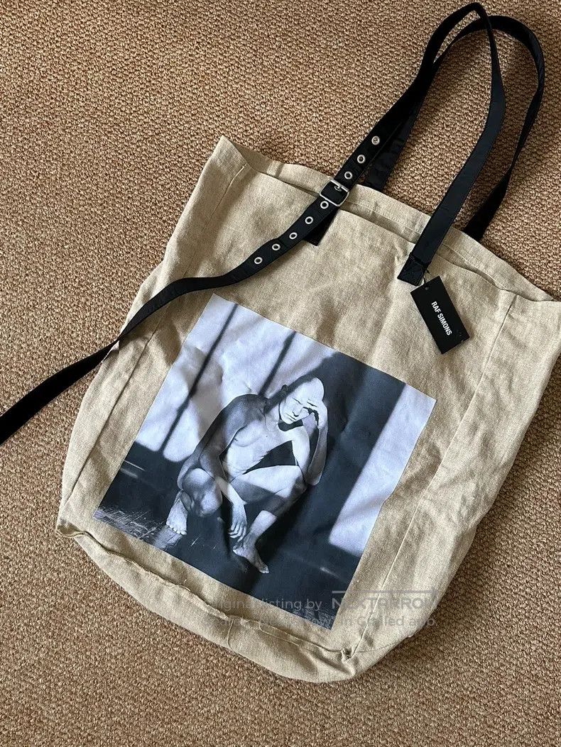 Raf Simons SS 17 portrait tote bag