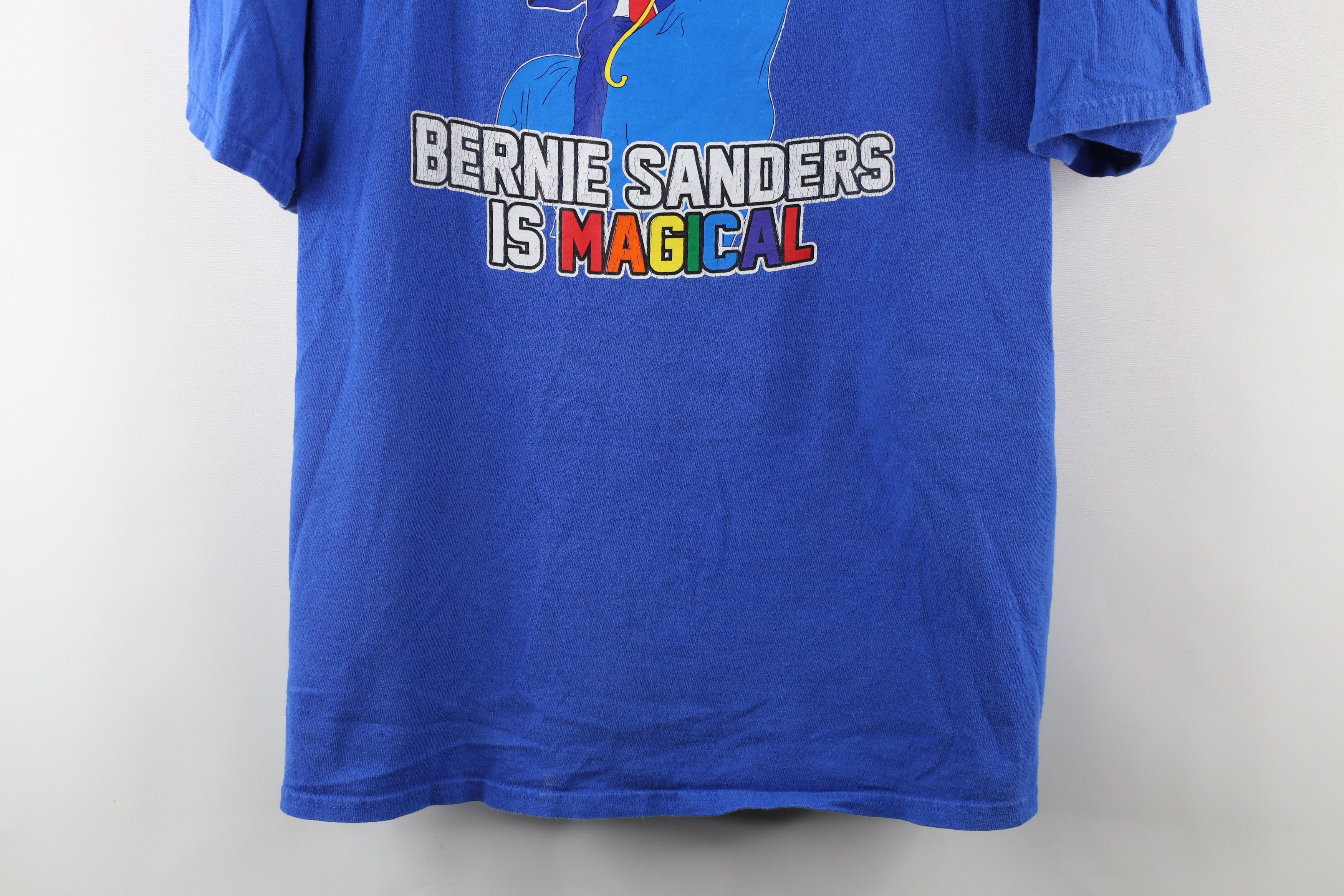 Vintage Y2K Bernie Sanders Rainbow Unicorn Short Sleeve T-Shirt Size US XXL / EU 58 / 5 - 3 Thumbnail