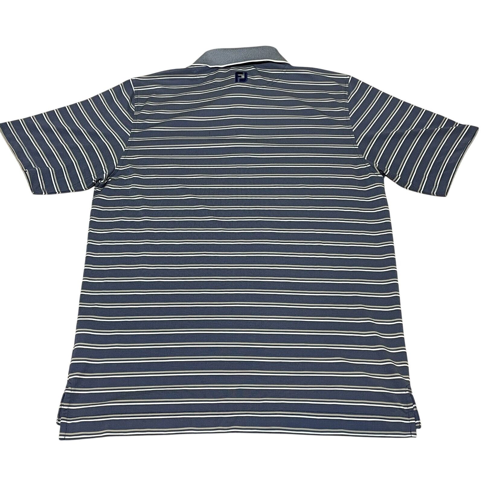 Footjoy FootJoy ProDry Golf Polo Shirt Mens Large Blue White Striped Size US L / EU 52-54 / 3 - 2 Thumbnail