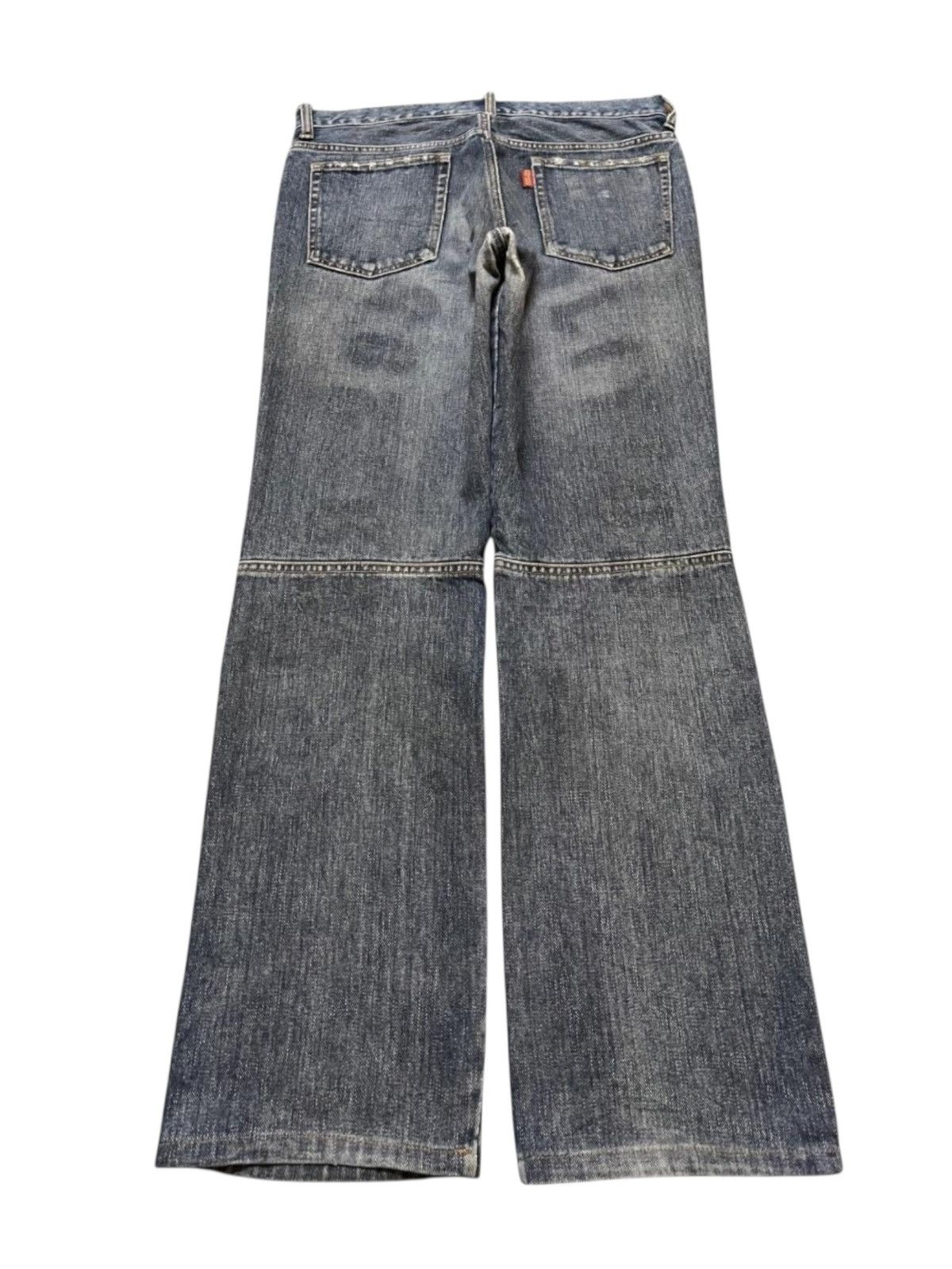 291295=Homme Vintage Japan 291295 Homme Mud Wash Faded Clawmark Loose Fit Size US 31 - 2 Thumbnail