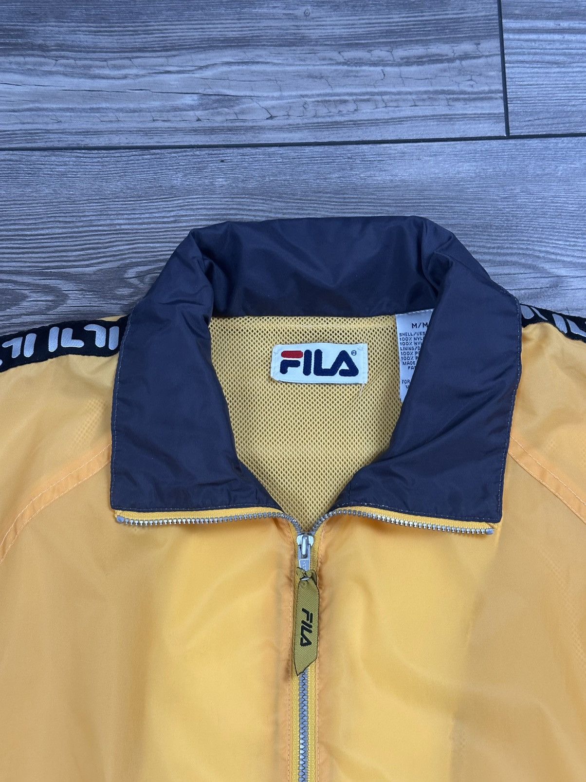 Fila × Vintage Vintage 90’s Fila Side Tape Full Zip Windbreaker Size US M / EU 48-50 / 2 - 2 Thumbnail