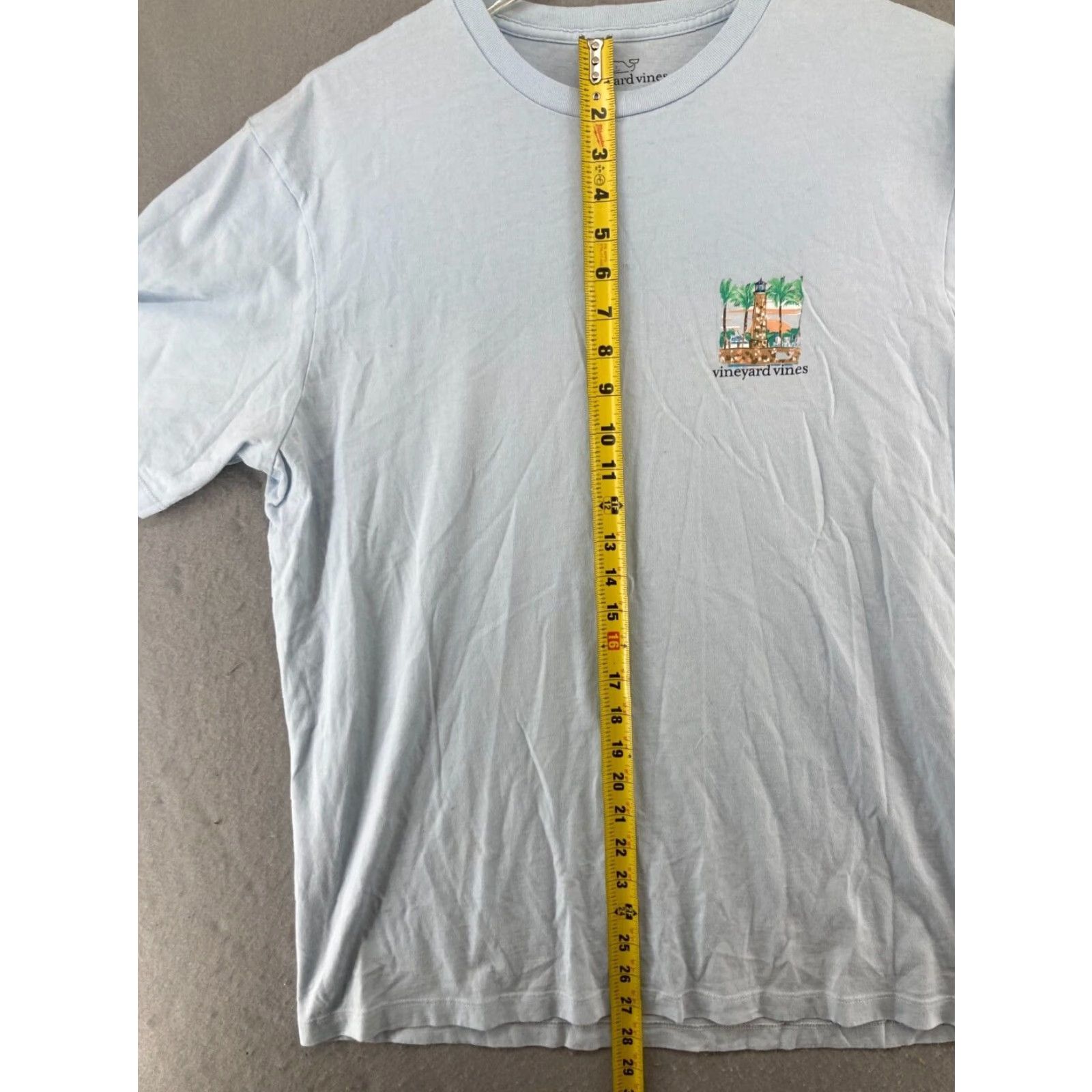 Vineyard Vines Vineyard Vines Mens T Shirt Blue Light House Beach XL Size US M / EU 48-50 / 2 - 3 Thumbnail