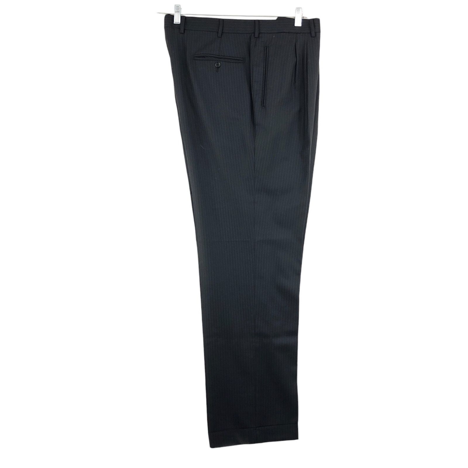 Lubiam Lubiam LBM 1911 Size 44L Suit Drop 5 Pinstripe *TINY FLAW Size 44L - 20 Thumbnail