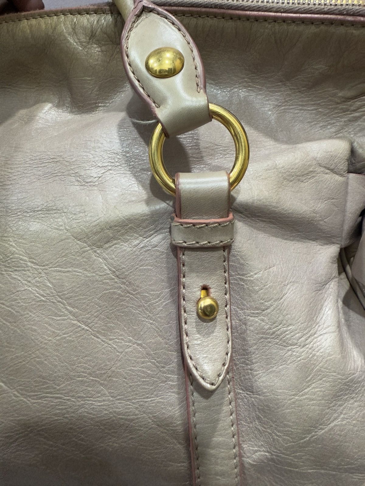 Genuine Leather × Miu Miu MIU MIU VITELLO LUXURY BOW BAG LEATHER DISTRESS ABSTRACT Size ONE SIZE - 10 Thumbnail