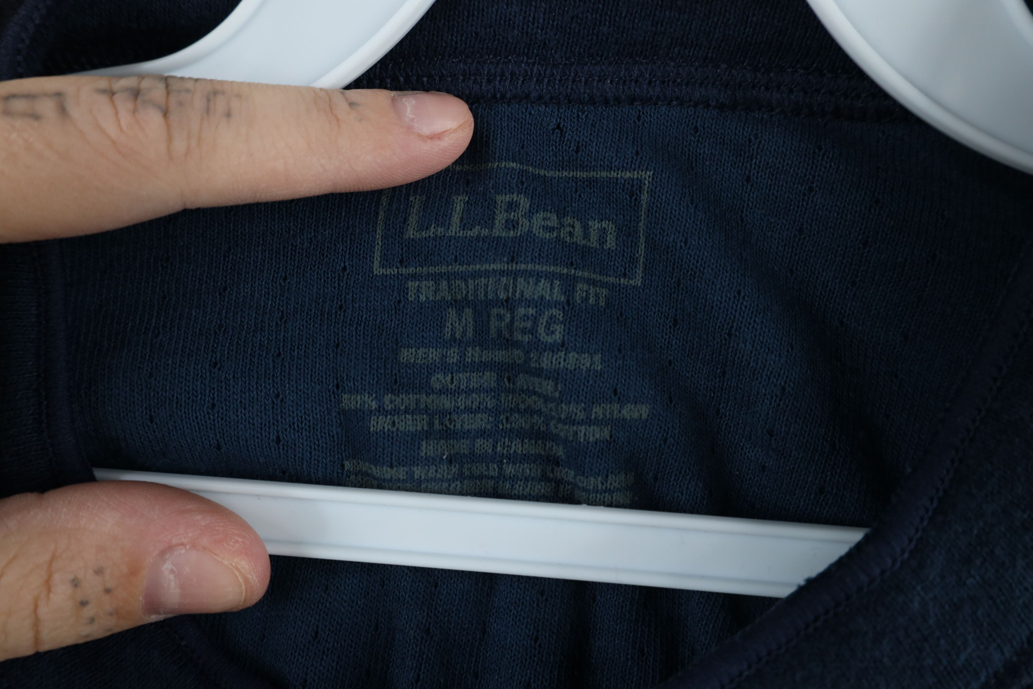 L.L. Bean × Vintage Vintage LL Bean Blend Thermal Long Sleeve Henley T-Shirt Size US M / EU 48-50 / 2 - 4 Thumbnail