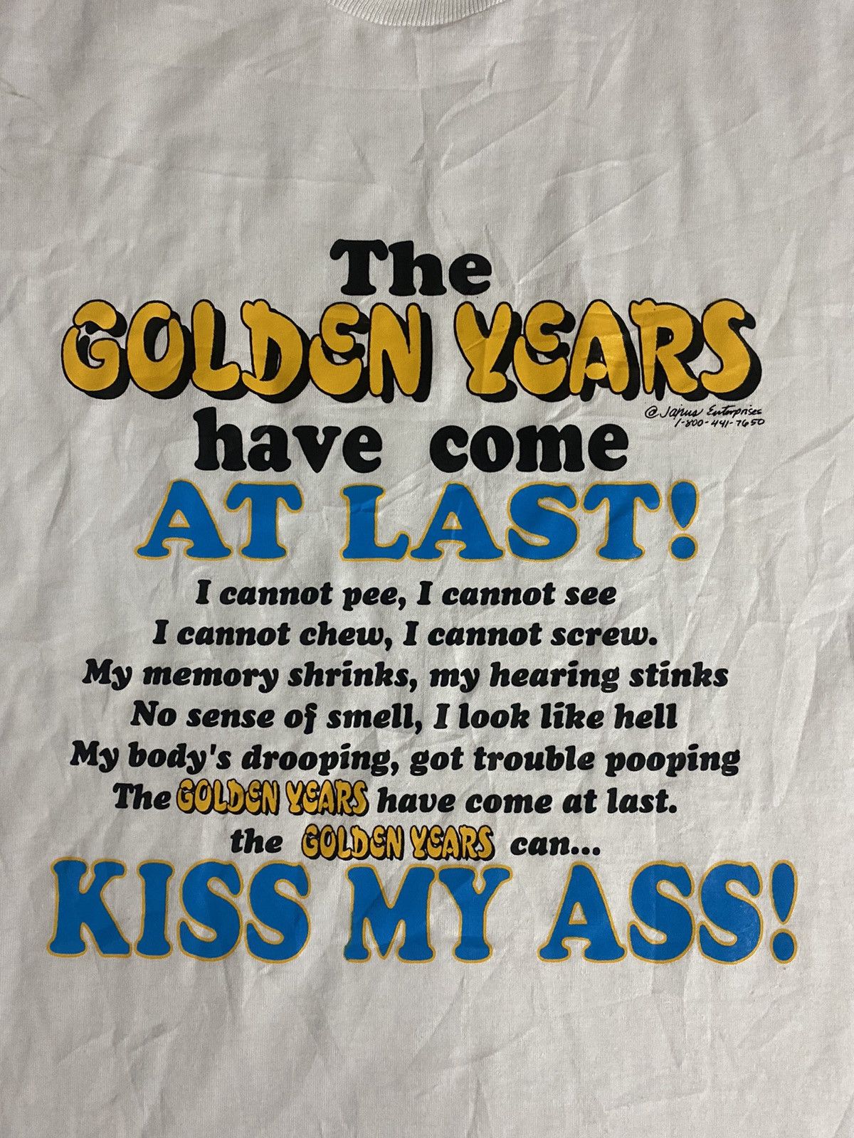 Jerzees × Vintage Vintage 1998 Kiss my ass Golden Years🚀 Size US M / EU 48-50 / 2 - 6 Thumbnail