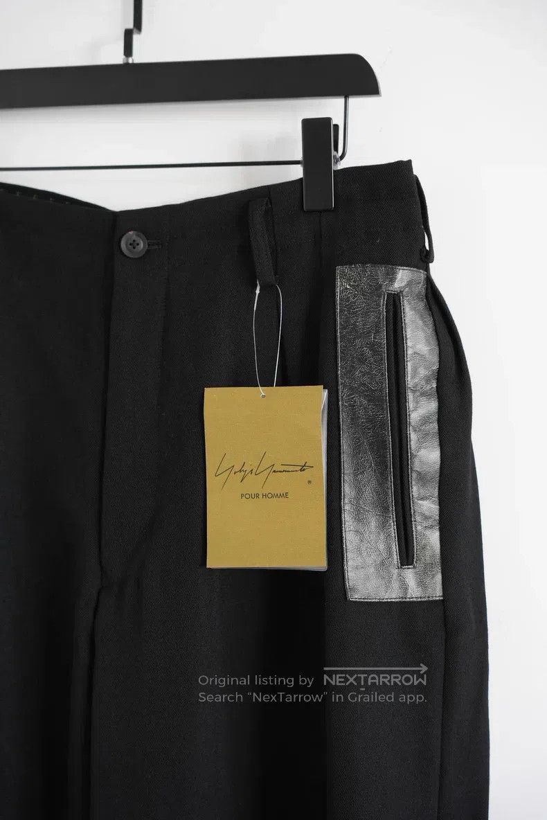 Yohji Yamamoto YOHJI YAMAMOTO size L Scarred Horsehide Patch Leather Trou Size US 27 - 4 Thumbnail