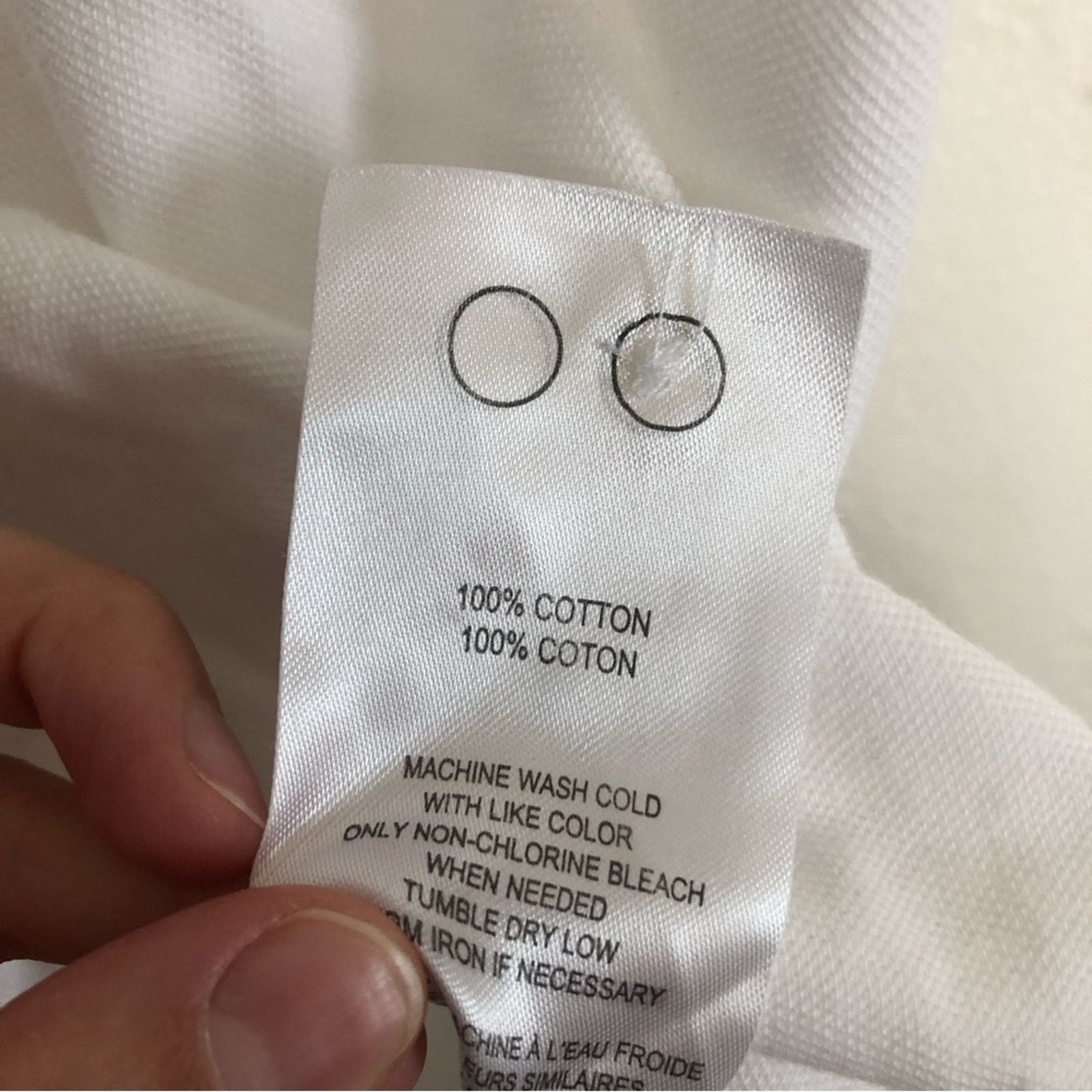 Ben Sherman Ben Sherman Mens White Cotton Button Short Sleeve Polo Shirt Size US XL / EU 56 / 4 - 7 Thumbnail