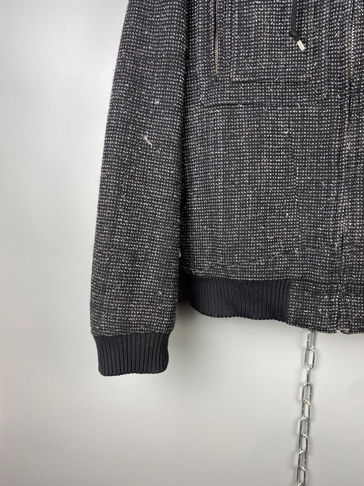 Dior Dior Kris Ban Assche 08AW Knit Hooded Bomber Jacket Size US L / EU 52-54 / 3 - 6 Thumbnail