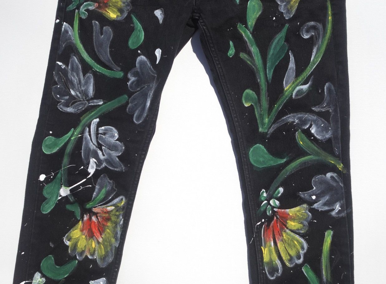 Levi's Abstract growing flower jeans Size US 32 / EU 48 - 10 Thumbnail