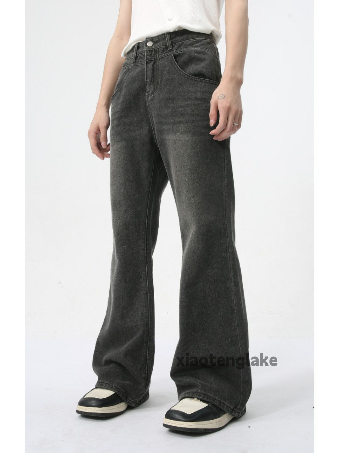 Jean × Vintage washed faded cleanfit yuppie bootcut punk jeans Size US 30 / EU 46 - 1 Thumbnail
