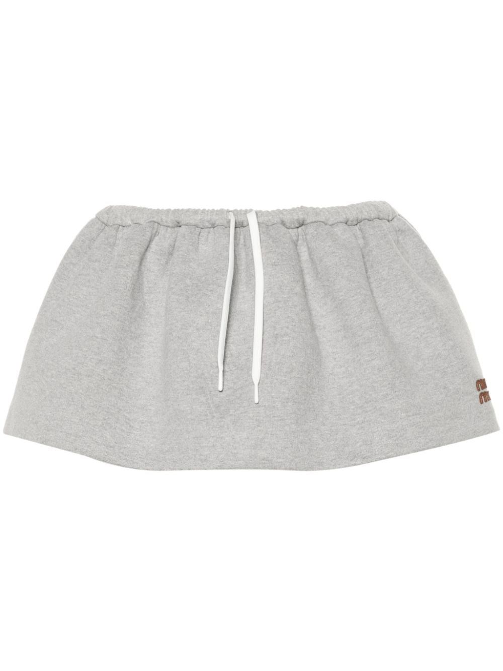 Miu Miu COTTON MINI SWEAT SKIRT Size 27" / US 4 / IT 40 - 1 Thumbnail
