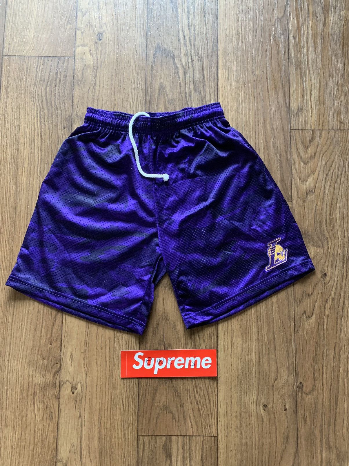 image of Warren Lotas Reaper Lakers Purple Shorts, Men's (Size 29)