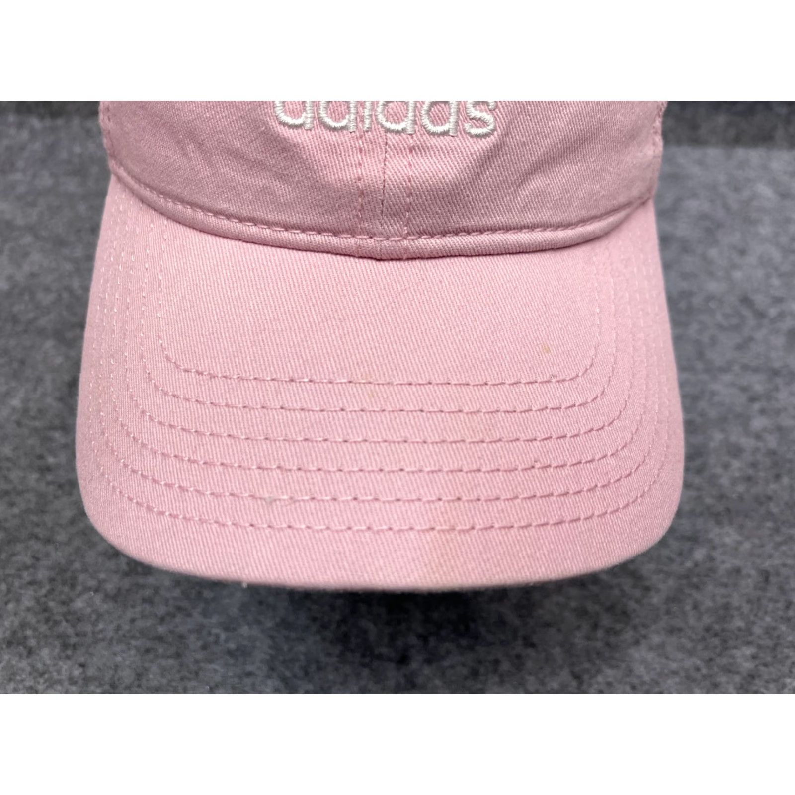 Adidas Adidas Baseball Cap Hat Adult One Size Pink Embroidered 3 Stripes Cotton Sports Outdoor Size ONE SIZE - 3 Thumbnail