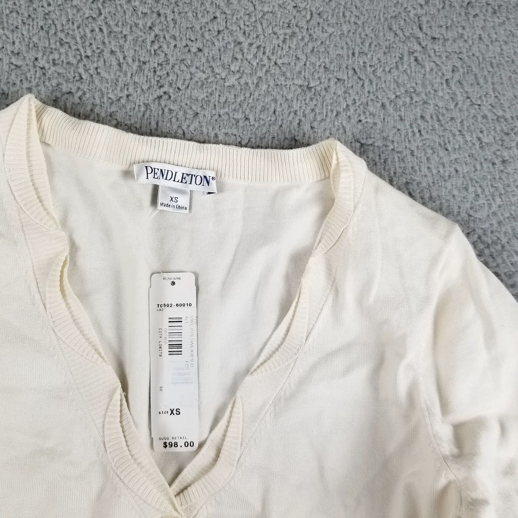 Pendleton Vintage Pendleton Silk Blend Cardigan Sweater Women XS Ivory Knit Autumn Nautical Business Size XS / US 0-2 / IT 36-38 - 3 Thumbnail