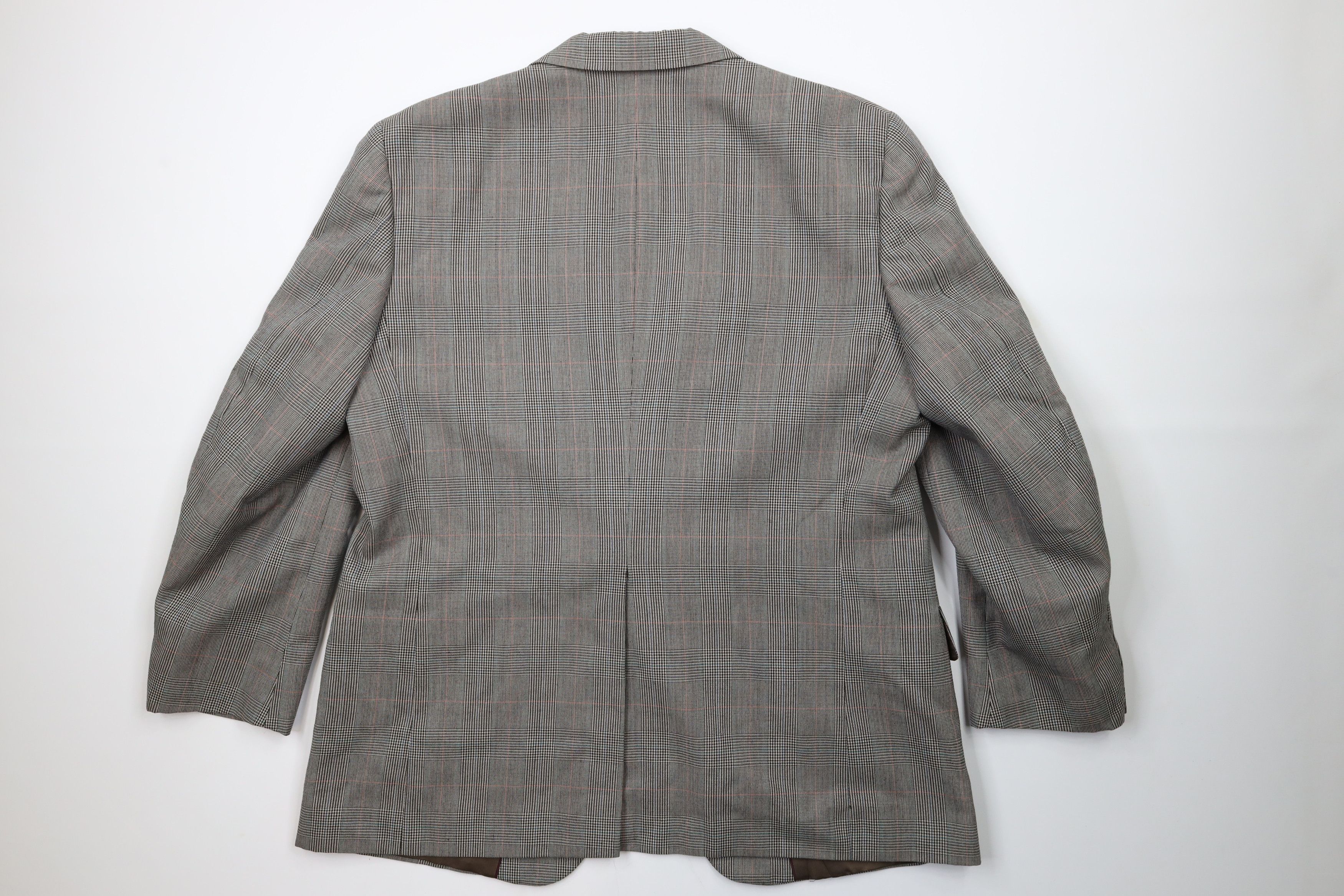 Vintage Vintage 70s Streetwear 2 Piece Wool Suit Houndstooth Size 46R - 6 Thumbnail