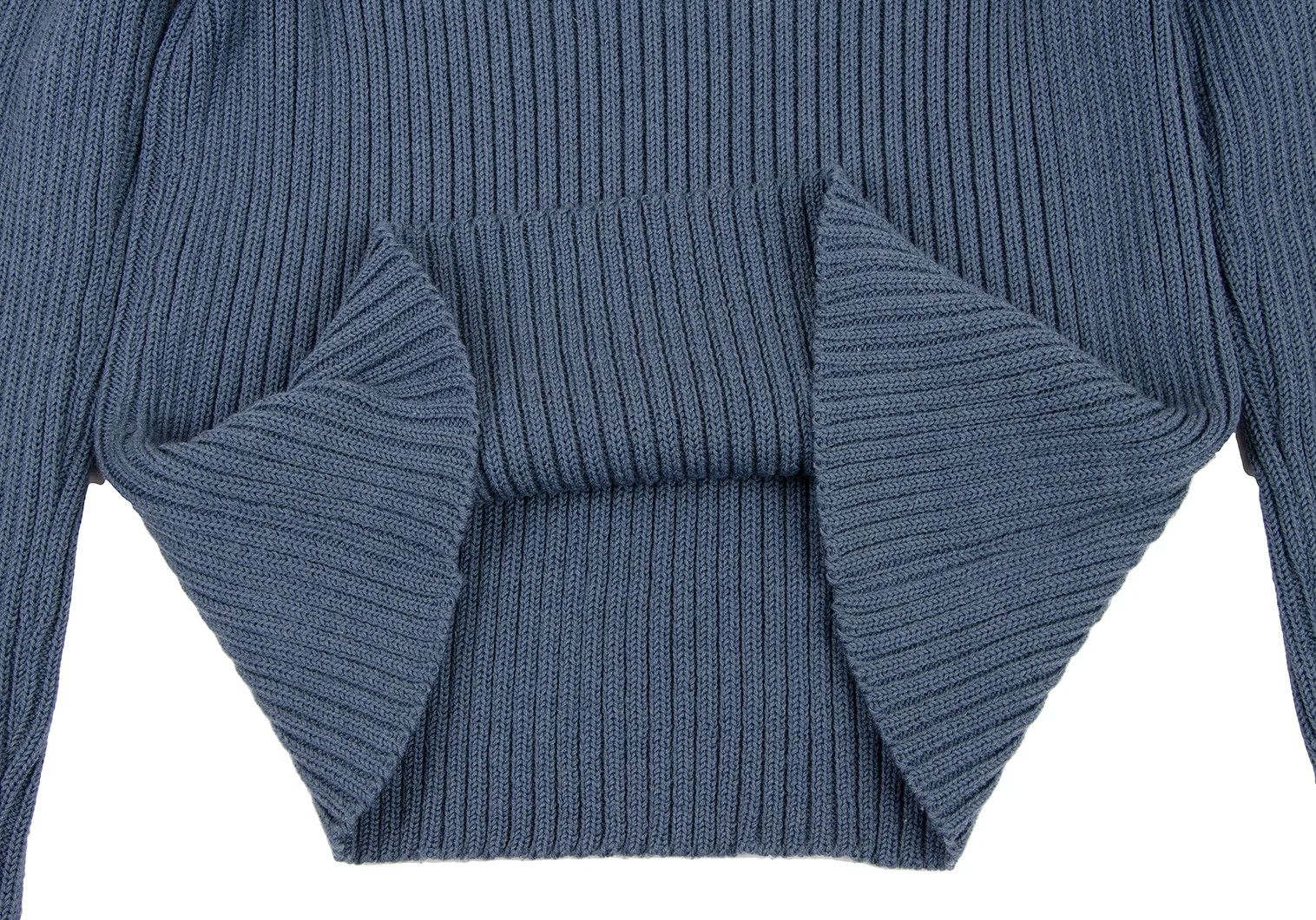Comme des Garcons Homme Plus Ribbed Knit Sweater in Blue, Size S Size US S / EU 44-46 / 1 - 7 Thumbnail