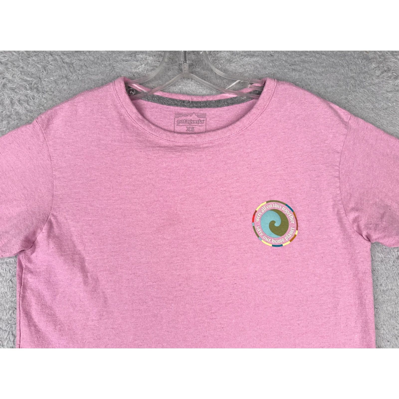 Patagonia Patagonia Shirt Women XS Pink Short Sleeve Crew Cotton Blend Cropped T-Shirt Size XS / US 0-2 / IT 36-38 - 4 Thumbnail