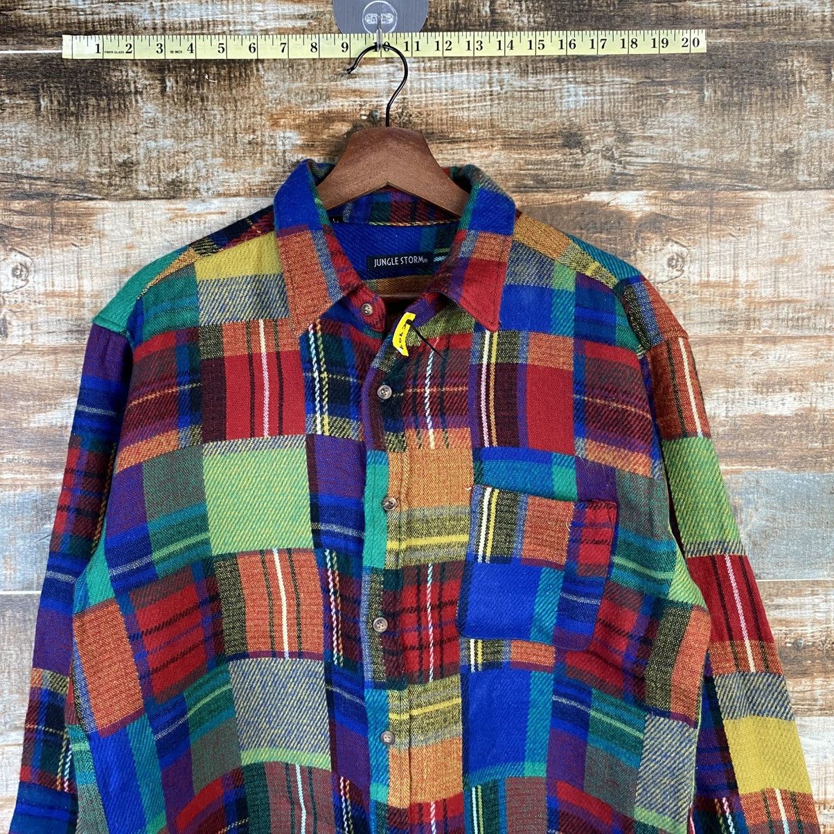 Japanese Brand DL Jungle Strom checkered Red Shirt #C909 Size US L / EU 52-54 / 3 - 5 Thumbnail