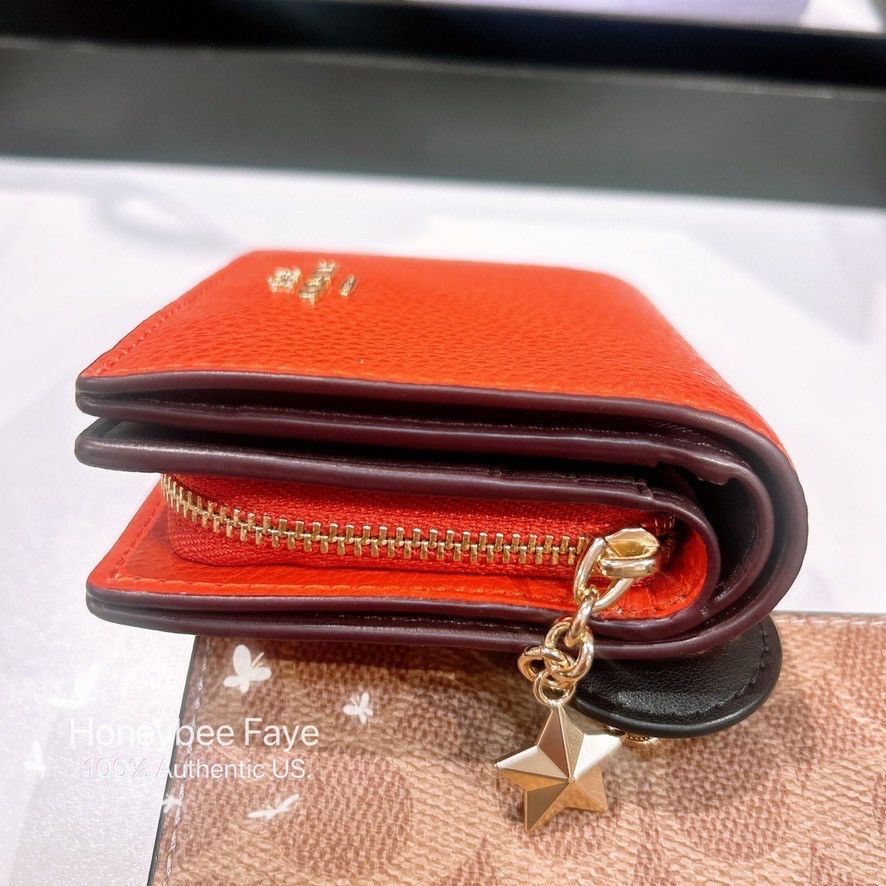 Coach Snap Wallet With Charm Mango CBO74 Size ONE SIZE - 2 Thumbnail