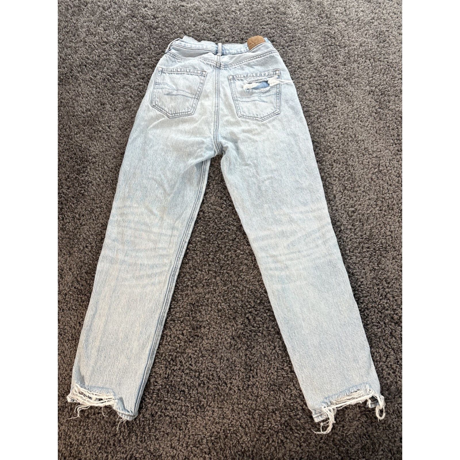 American Eagle Outfitters VINTAGE American Eagle Outfitters Boyfriend Jeans Size 00 Womens 90s Distressed Blue High Rise Jeans Size 24" / US 00 / IT 34 - 8 Thumbnail