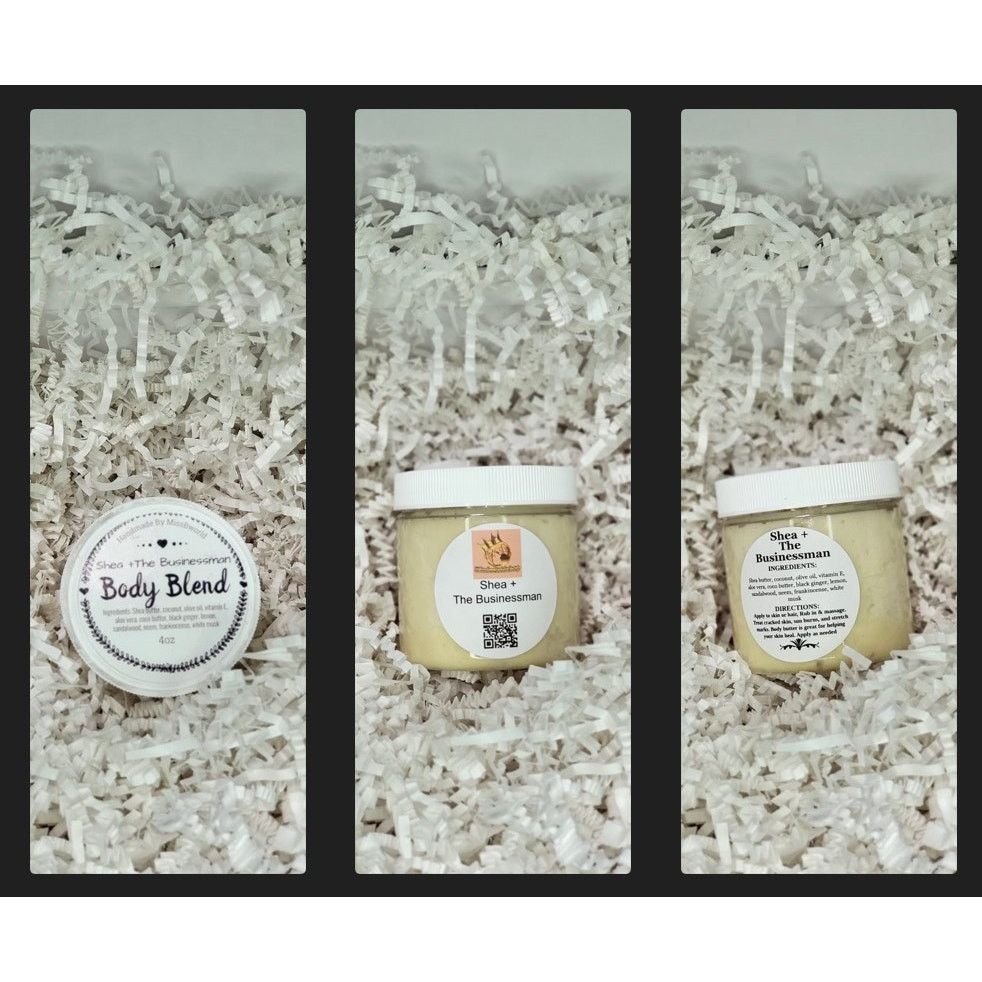 Handmade Shea The Businessman Body Butter Natural Men Moisturizer 4oz Size ONE SIZE - 4 Thumbnail