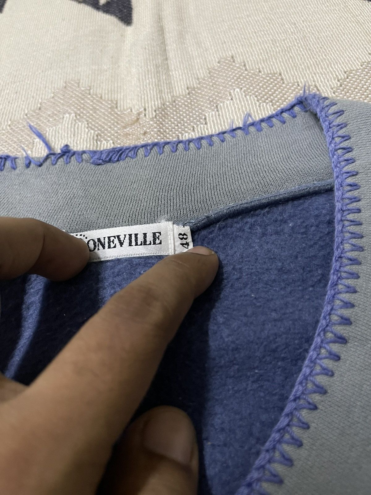 Boneville 1980s BONEVILLE “NAVY ARCTIC” V NECK SWEATSHIRT Size US M / EU 48-50 / 2 - 12 Thumbnail