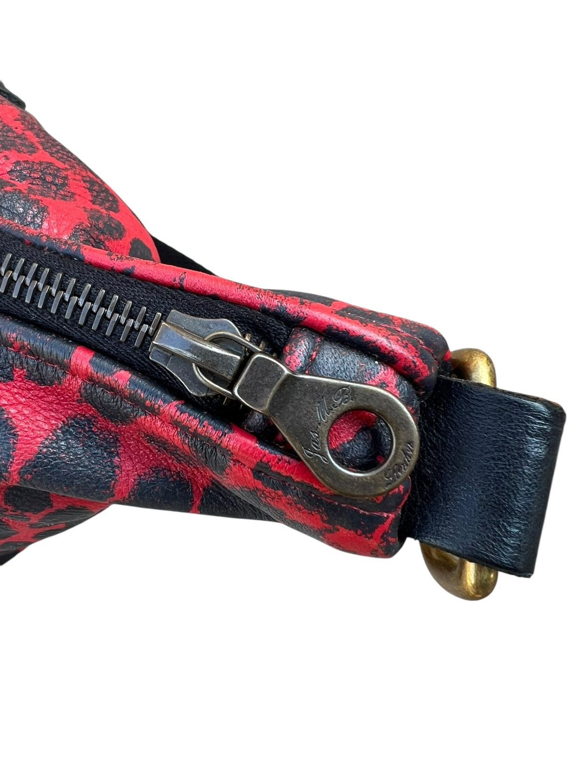 Jas MB Jas - M.B. London Patina Leather Camouflage 2 Way Bag Size ONE SIZE - 19 Thumbnail